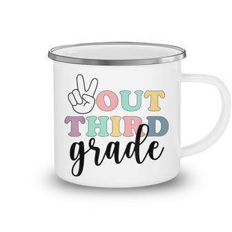 Peace Out Third Grade  Class Of 2022 Graduation  Camping Mug
