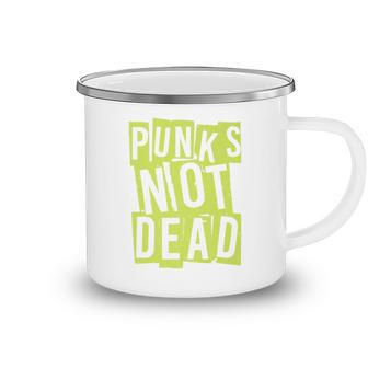 Punks Not Dead - Punk Rock Hardcore Camping Mug - Thegiftio UK