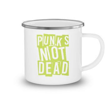 Punks Not Dead - Punk Rock Hardcore Camping Mug - Thegiftio UK