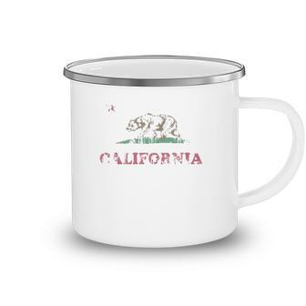 Retro California Republic Flag  V2 Camping Mug