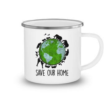 Save Our Home Animals Earth Day Planet Environment Gifts Camping Mug - Thegiftio
