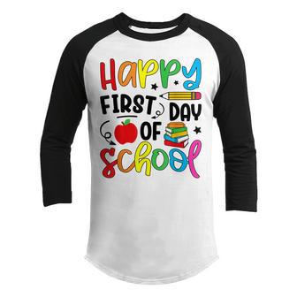 Back To School Happy First Day Of School Teacher Student Youth Raglan Shirt - Thegiftio UK