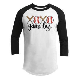 Baseball Game Day - Love -Ball Youth Raglan Shirt - Thegiftio UK
