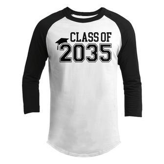 Class Of 2035 Grow With Me First Day Of School Graduation Youth Raglan Shirt - Thegiftio UK