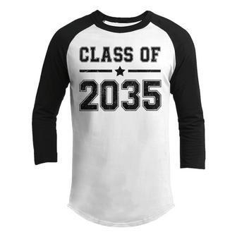 Class Of 2035 Grow With Me Graduation First Day Of School Youth Raglan Shirt - Thegiftio UK
