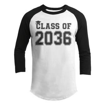 Class Of 2036 Grow With Me First Day Of School Graduation Youth Raglan Shirt - Thegiftio UK