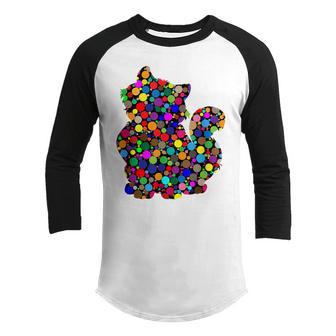 Colorful Cat Happy International Dot Day 2022 Kids Dot Day Youth Raglan Shirt - Thegiftio UK