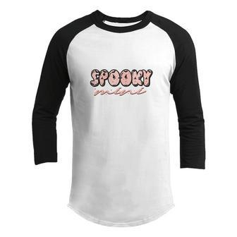 Cute Spooky Mini Kids Halloween Party Youth Raglan Shirt - Seseable