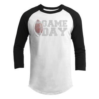 Funny Vintage American Football Game Day Youth Raglan Shirt - Thegiftio UK