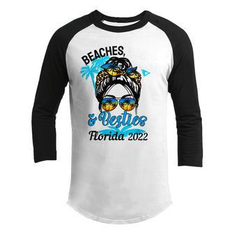 Girls Trip 2022 Florida Friends Beaches Booze And Besties Youth Raglan Shirt - Thegiftio UK