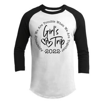 Girls Trip Party Black Women Queen Girls Weekend 2022 Youth Raglan Shirt - Thegiftio UK