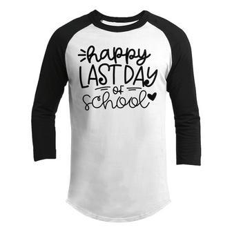 Happy Last Day Of School Kids Teacher Student Graduation V3 Youth Raglan Shirt - Seseable