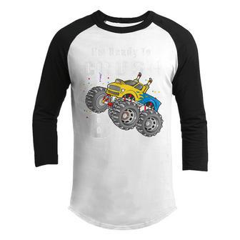 Im Ready To Crush 8 Monster Truck 8Th Birthday Gift Boys Youth Raglan Shirt - Thegiftio UK