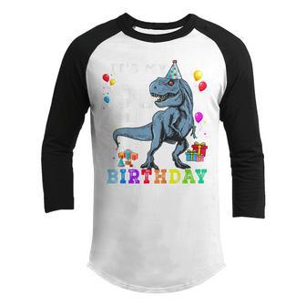 Kids 2 Year Old 2Nd Birthday Boy Dino T Rex Dinosaur Gifts Youth Raglan Shirt - Thegiftio UK
