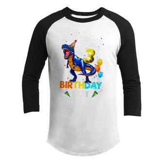 Kids 3 Years Old Gifts Rawr Im 3 3Rd Birthday Dinosaur Boys Son Youth Raglan Shirt - Thegiftio UK