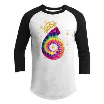 Kids 6 Year Of Being Awesome 6 Years Old 6Th Birthday Tie Dye Youth Raglan Shirt - Thegiftio UK