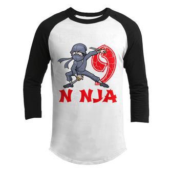 Kids 9 Year Old Gifts 9Th Birthday Ninja Funny For Boy Party Youth Raglan Shirt - Thegiftio UK