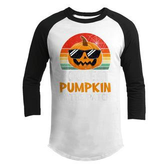 Kids Coolest Pumpkin In The Patch Funny Halloween Boys Kids Gift Youth Raglan Shirt - Thegiftio UK
