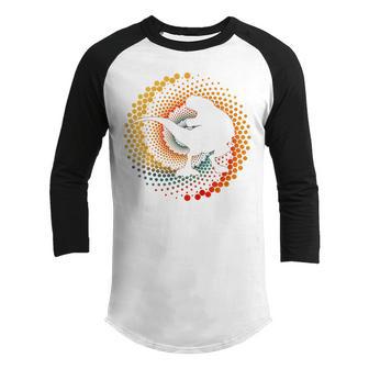 Kids Kids Polka Dot T Rex Dinosaur International Dot Day Boys V4 Youth Raglan Shirt - Thegiftio UK