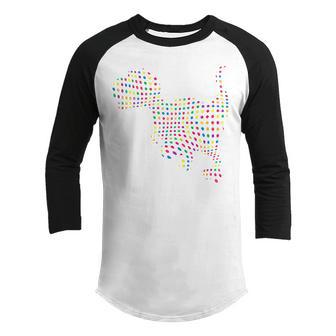 Kids Kids Polka Dot T Rex Dinosaur International Dot Day Boys V5 Youth Raglan Shirt - Thegiftio UK
