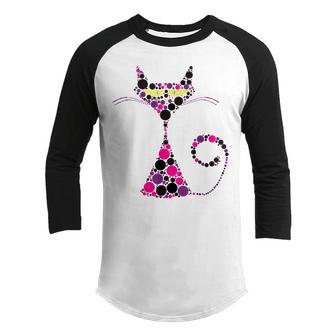 Kids Polka Dot Day Cat International Dot Day Kids V3 Youth Raglan Shirt - Thegiftio UK