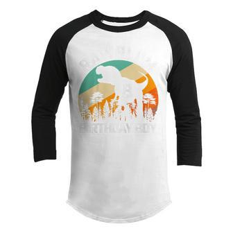 Kids Rawr Im 8 Dinosaur T Rex 8Th Birthday Boy 8 Year Old Funny Youth Raglan Shirt - Thegiftio UK