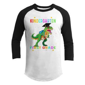 Kids T Rex So Long Kindergarten Here I Come Graduation Gifts Youth Raglan Shirt - Thegiftio UK