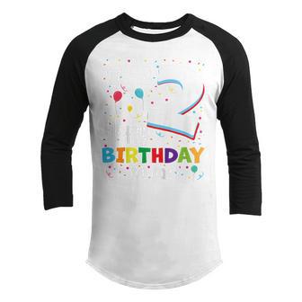 Kids Two 2Yr 2Th Birthday Happy Birthday Boy 2 Years Old Youth Raglan Shirt - Thegiftio UK