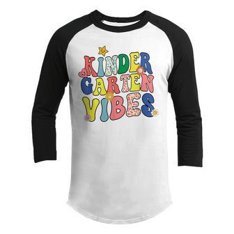 Kindergarten Vibes - Pre-K Team Retro 1St Day Of School Youth Raglan Shirt - Thegiftio UK