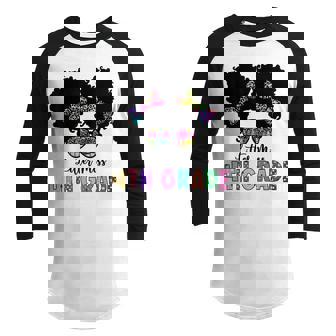 Little Miss Fourth Grade Girl Back To School 4Th Grade Youth Raglan Shirt - Thegiftio
