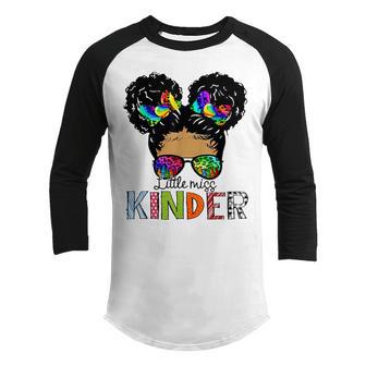 Little Miss Messy Bunny Kindergarten Welcome Back To School Youth Raglan Shirt - Thegiftio UK
