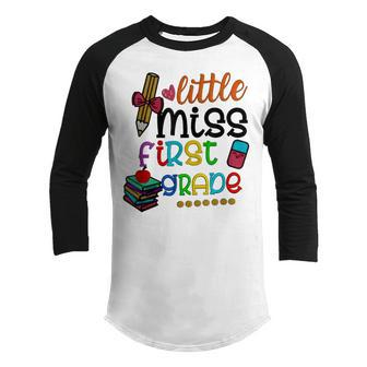Little Miss Second Grade Girl Back To School 2Nd Grade V2 Youth Raglan Shirt - Thegiftio UK
