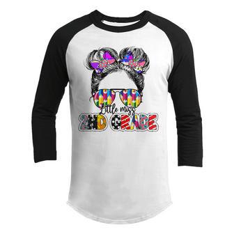 Little Miss Second Grade Girl Back To School 2Nd Grade V5 Youth Raglan Shirt - Thegiftio UK