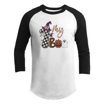 My 1St Boo Crew Witches Hat Halloween Youth Raglan Shirt - Seseable