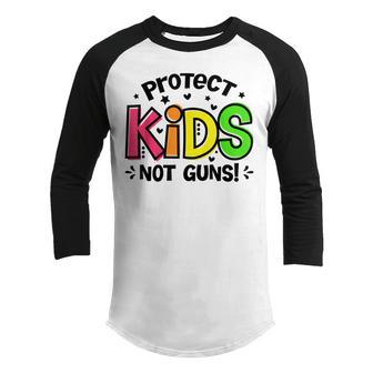 Protect Kids Not Guns T For Gun Control Youth Raglan Shirt - Thegiftio UK