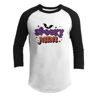 Spooky Mini Halloween Lovers Bat Youth Raglan Shirt - Seseable