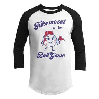 Take Me Out To The Ball Game Baseball Softball Sports Fan Youth Raglan Shirt - Thegiftio UK