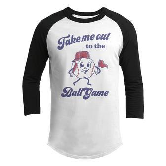 Take Me Out To The Ball Game Baseball Softball V2 Youth Raglan Shirt - Thegiftio UK