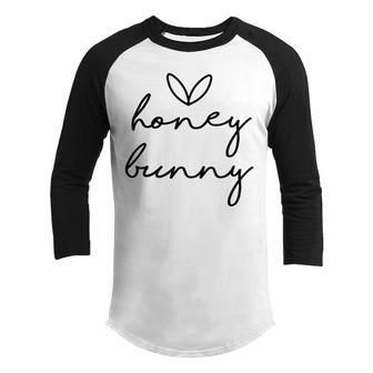 Toddler Easter Honey Bunny Easter For Kids Youth Raglan Shirt - Thegiftio UK