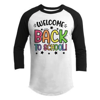 Welcome Back To School Pink For Teacher & Students Women Youth Raglan Shirt - Thegiftio UK