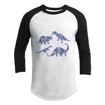 Cute Dinosaur Funny Gift Just A Girl Who Loves Dinosaurs Gift Graphic Design Printed Casual Daily Basic Youth Raglan Shirt - Thegiftio UK