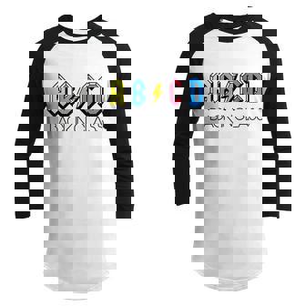 Cute Teacher Abcd Back In Class Colorful Back To School Rock Graphic Design Printed Casual Daily Basic Youth Raglan Shirt - Thegiftio UK