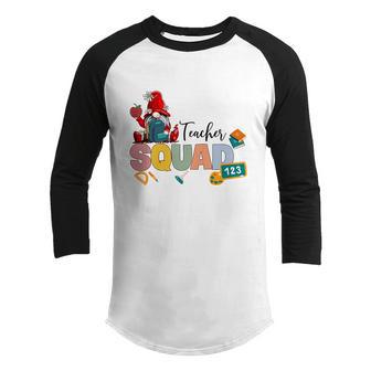 Gnome Teacher Squad Funny Back To School Youth Raglan Shirt - Thegiftio UK