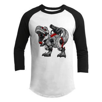 Reptile Bad T Rex Dinosaur Robot Girl Boy Birthday Funny Graphic Design Printed Casual Daily Basic Youth Raglan Shirt - Thegiftio UK