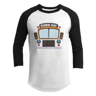 School Bus Costume Boys Girls Halloween Bus Driver Men Graphic Design Printed Casual Daily Basic Youth Raglan Shirt - Thegiftio UK