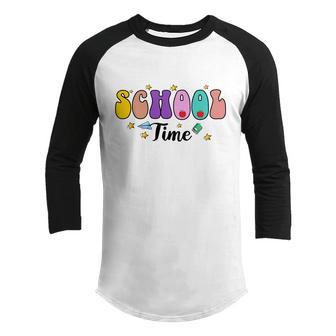 School Time Teacher Welcome Back To School Youth Raglan Shirt - Thegiftio UK