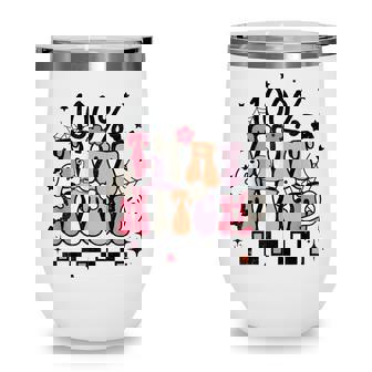 100 That Witch Spooky Season Pumpkin Season Boo Halloween Wine Tumbler - Seseable