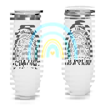 100Th Day Of School Teacher - 100 Days Smarter Rainbow Wine Tumbler - Thegiftio