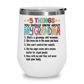 5 Things You Should Know About My Grandma Halloween Gifts Wine Tumbler - Thegiftio UK