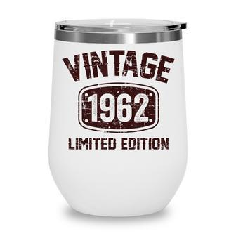 60 Years Old Vintage 1962 Limited Edition 60Th Birthday Wine Tumbler - Thegiftio UK